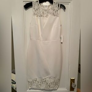 Calvin Klein white cocktail dress